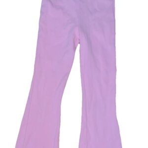 Cotton On Kids Girls Size 7 Pink Ribbed Flared Leggings